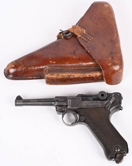 WW1 GERMAN ERFURT P-08 LUGER WITH HOLSTER