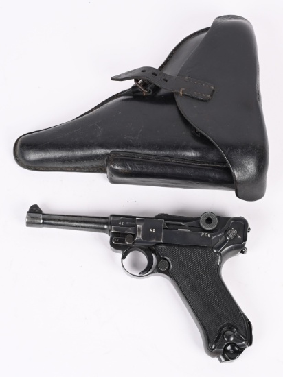 WW2 BYF 42 BLACK WIDOW 9MM LUGER PISTOL RIG