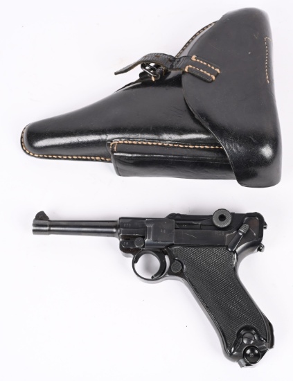 WW2 BLACK WIDOW LUGER BYF-41 9MM PISTOL RIG