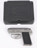 AMT BACKUP SEMI AUTOMATIC PISTOL WITH CASE