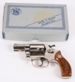 BOXED S&W NICKEL MODEL 36 REVOLVER
