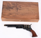CASED ENGRAVED PATERSON REVOLVER W/ ACCESORIES