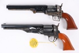 PAIR COLT 1851 & 1861 NAVY BLACK BOX REVOLVERS.