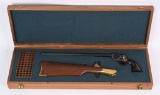 CUSTOM CASED REPLICA COLT BUNTLINE WITH STOCK