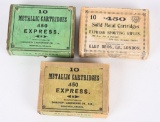 (3) VINTAGE BOXES .450 EXPRESS CARTRIDGES
