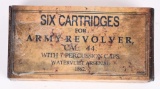 WAX COATED SEALED WATERVLIET ARMY 44 BOX AMMO