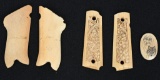 LUGER & COLT 1911 IVORY GRIPS