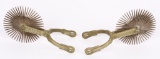 FANCY LARGE ROWEL BRASS SPURS