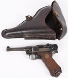 MATCHING DWM 1917 P-08 LUGER PISTOL RIG.
