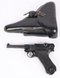 WW2 BLACK WIDOW LUGER BYF-41 9MM PISTOL RIG