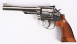 SMITH & WESSON MODEL 19-4 NICKEL REVOLVER