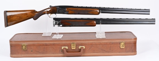 BELGIAN BROWNING SUPERPOSED 12 GA 2 BBL, SET