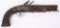 ELEGANT BELGIAN FLINTLOCK BELT PISTOL