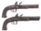 FINE PAIR OF FRENCH FLINTLOCK BELT PISTOLS