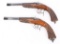 PAIR OF JOSEPH VIVARIO FLOBERT TARGET PISTOLS
