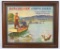 FRAMED 1920'S WINCHESTER FISHING ADVERTISING LITHO