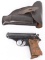 PRE WAR WALTHER PPK SEMI AUTO PISTOL WITH HOLSTER