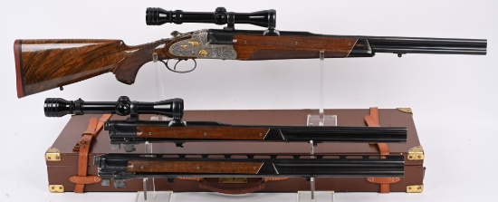 EXHIBITION 3 BARREL SET MAHRHOLD INNSBRUCK RIFLE