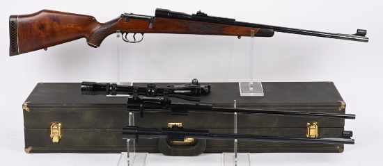 3 CALIBER CASED SET MAUSER MODEL 66 SPORTING RIFLE