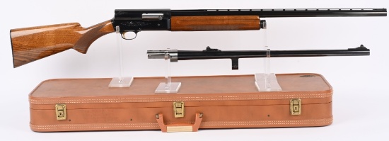 CASED BROWNING A5 12 GA, 2 BARREL SET W/ SLUG BBL