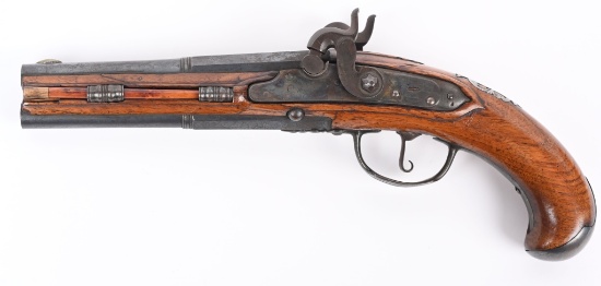 SPANISH EXPORT SUPERPOSED PERCUSSION PISTOL
