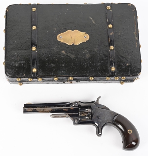 FRENCH RETAILER MARKED & CASED SMITH & WESSON MOD1