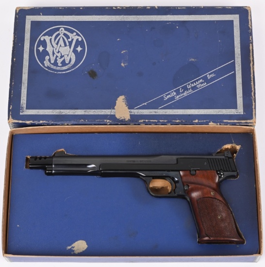 22 SHORT SMITH & WESSON MODEL 41 W/ MUZZLE BRAKE
