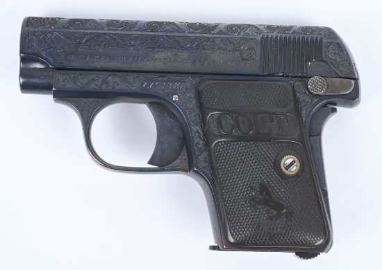 ENGRAVED COLT MODEL 1908-POCKET .25