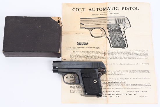PRE WAR BOXED COLT 1908 POCKET .25 PISTOL