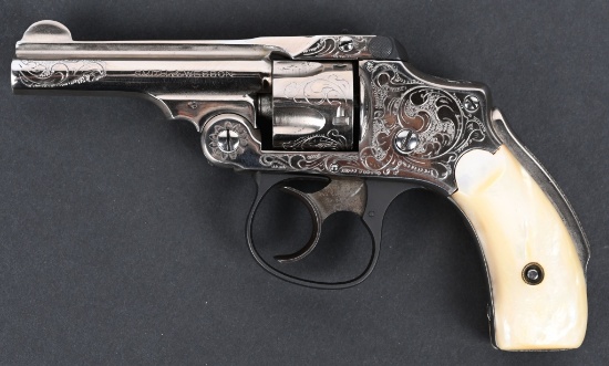 ENGRAVED SMITH & WESSON .32 NEW DEPARTURE REVOLVER