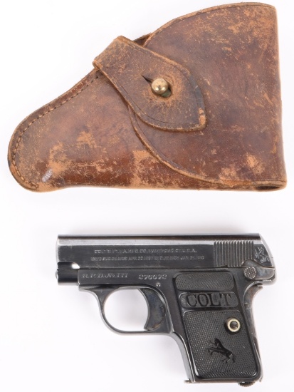 COLT 08 .25 AUTO FACTORY INSCRIBED TO POLICE DEP.