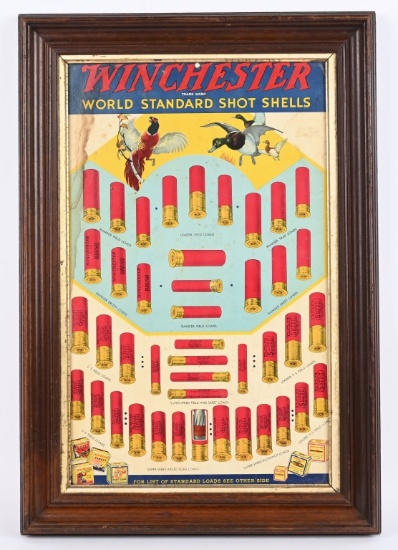 1930's WINCHESTER SHOTSHELLS CARDBOARD AD