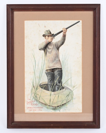 1899 LAFLIN & RAND SMOKELESS POWDER CARDBOARD AD