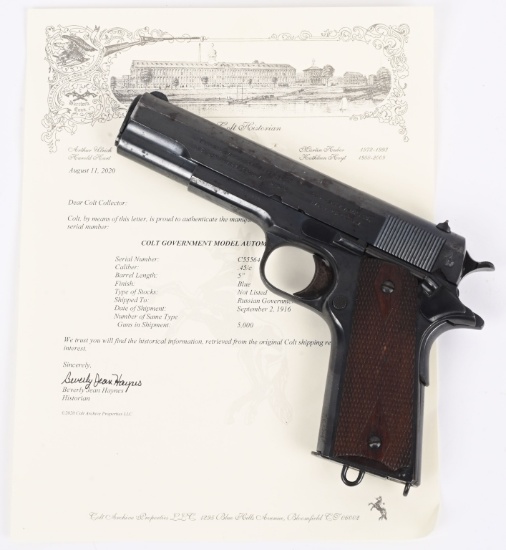 DOCUMENTED RUSSIAN CONTRACT COLT 1911 45 PISTOL