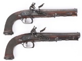 FINE PAIR OF FRENCH FLINTLOCK BELT PISTOLS