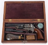 EARLY COLT MODEL 1849 W/CASE & ACCESSORIES
