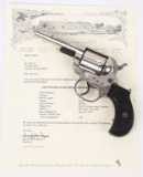 DOCUMENTED COLT 1877 STOREKEEPER 38 REVOLVER