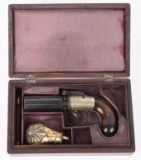 THOMAS JACKSON CASED LONDON PEPPERBOX PISTOL