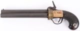 ASIAN 3 BARREL REVOLVING PERCUSSION HAND CANNON