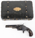 FRENCH RETAILER MARKED & CASED SMITH & WESSON MOD1