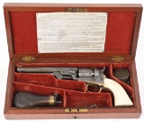CASED ENGRAVED COLT 31 CAL MODEL 1849 POCKET MODEL