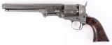 ELEGANT ENGRAVED COLT MODEL 1851 NAVY REVOLVER