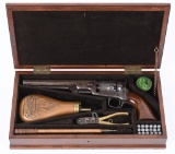 CASED COLT'S LONDON NAVY REVOLVER WITH ACCESORIES