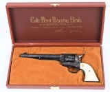 CASED FACTORY ENGRAVED COLT SAA- 1977