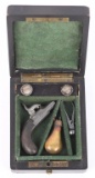 PUBLISHED ANTIQUE CASED MINIATURE MUFF PISTOL