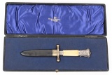 WALKER & HALL CASED BONE HANDLED DIRK