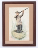 1899 LAFLIN & RAND SMOKELESS POWDER CARDBOARD AD