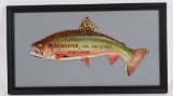 FRAMED DIE CUT 1920'S WINCHESTER FISHING AD