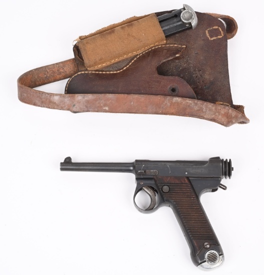 EARLY JAPANESE TYPE 14 NAMBU W HOLSTER /EXTRA MAG