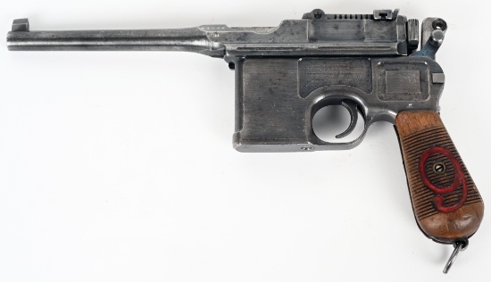 WW1 ERA GERMAN MODEL C96 RED 9 9MM LUGER